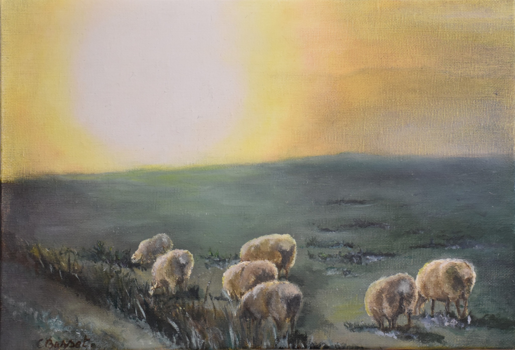 Peinture acrylique sur toile réalisée par Christelle Basset.