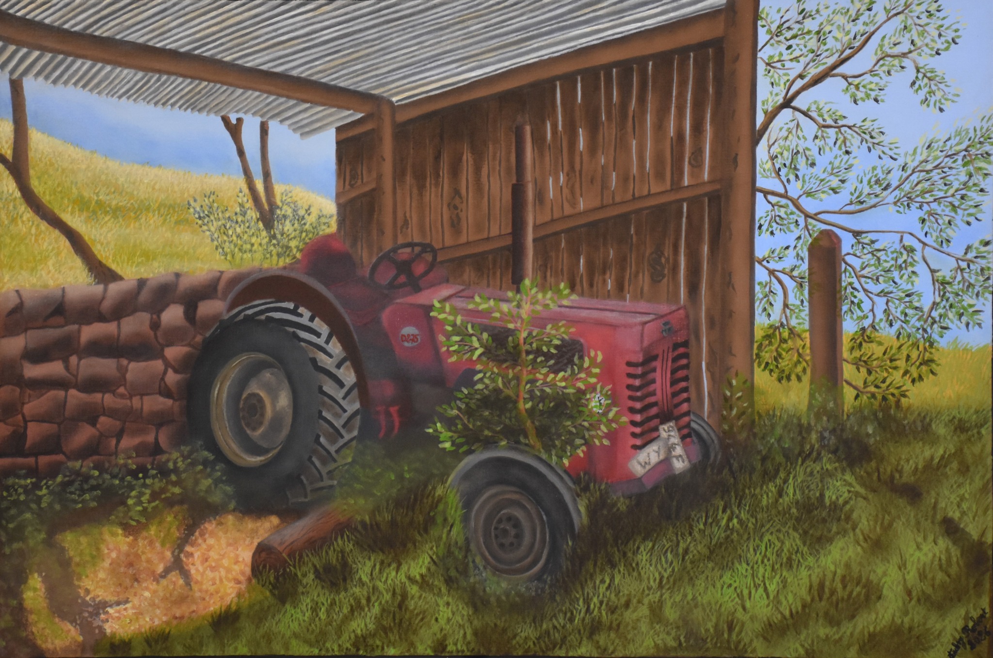 Peinture acrylique sur toile réalisé par Robert Aubry.