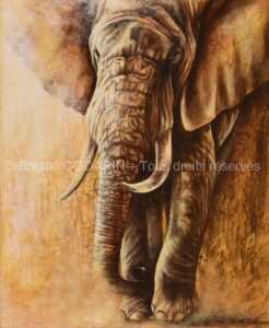 Le solitaire – Acrylique sur MDF - 75,5cm x 65cm