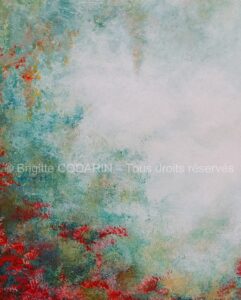 Paysage – Acrylique sur tableau bois - 24cm x 30cm