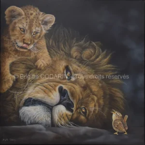 Sieste compromise – Acrylique sur toile - 60cm x 60cm